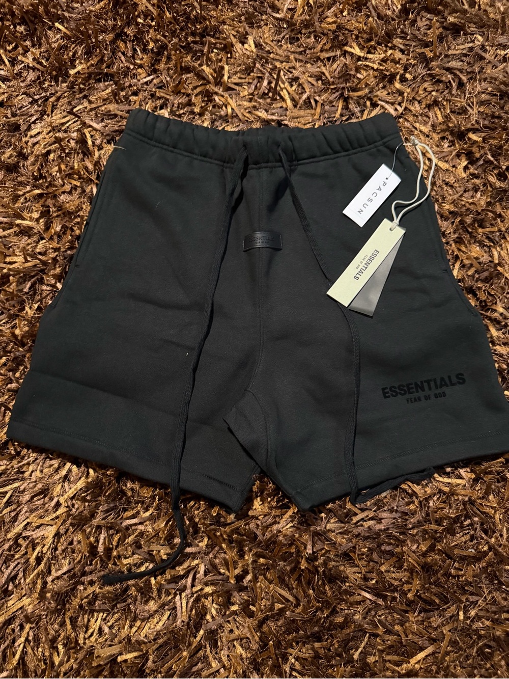 Essentials Men's Black Sweat Shorts